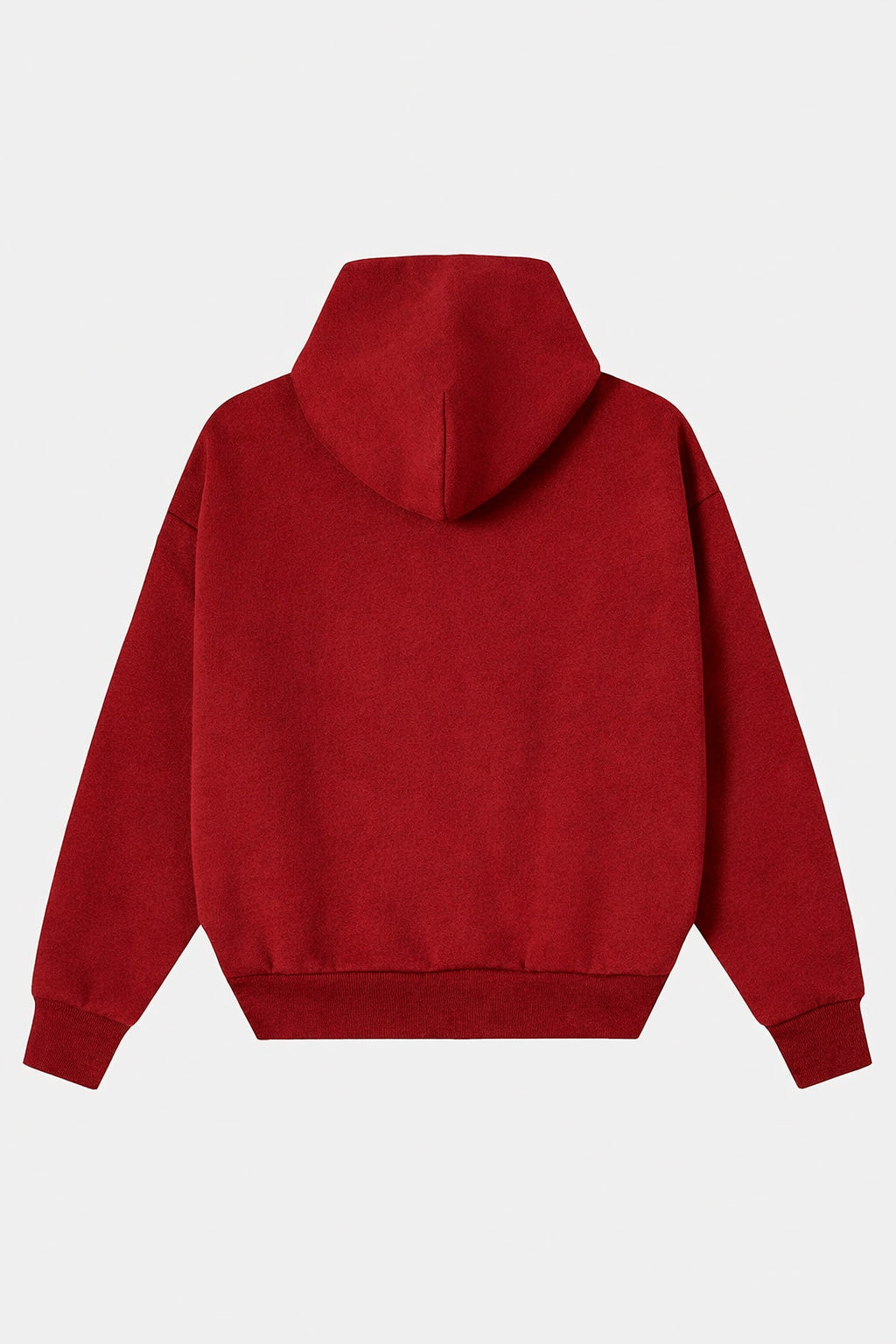 ESSENTIAL ZIPPER BURGUNDY HOODIE