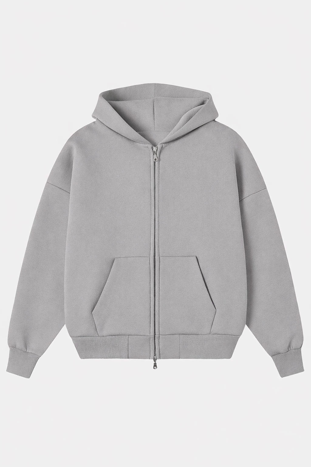 ESSENTIAL ZIPPER SMOKE HOODIE