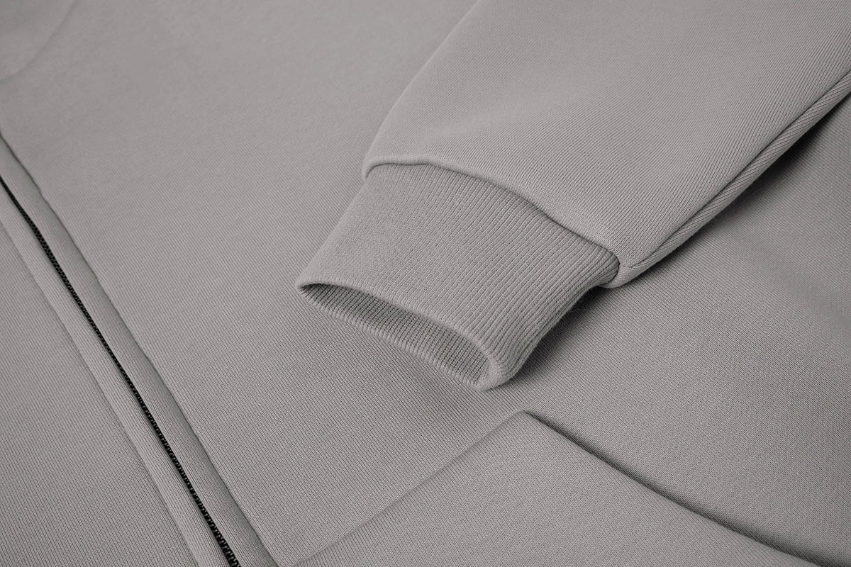 ESSENTIAL ZIPPER SMOKE HOODIE