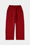 LOOSE FIT ESSENTIAL BURGUNDY PANTS