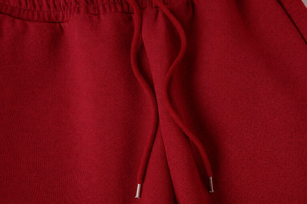 LOOSE FIT ESSENTIAL BURGUNDY PANTS