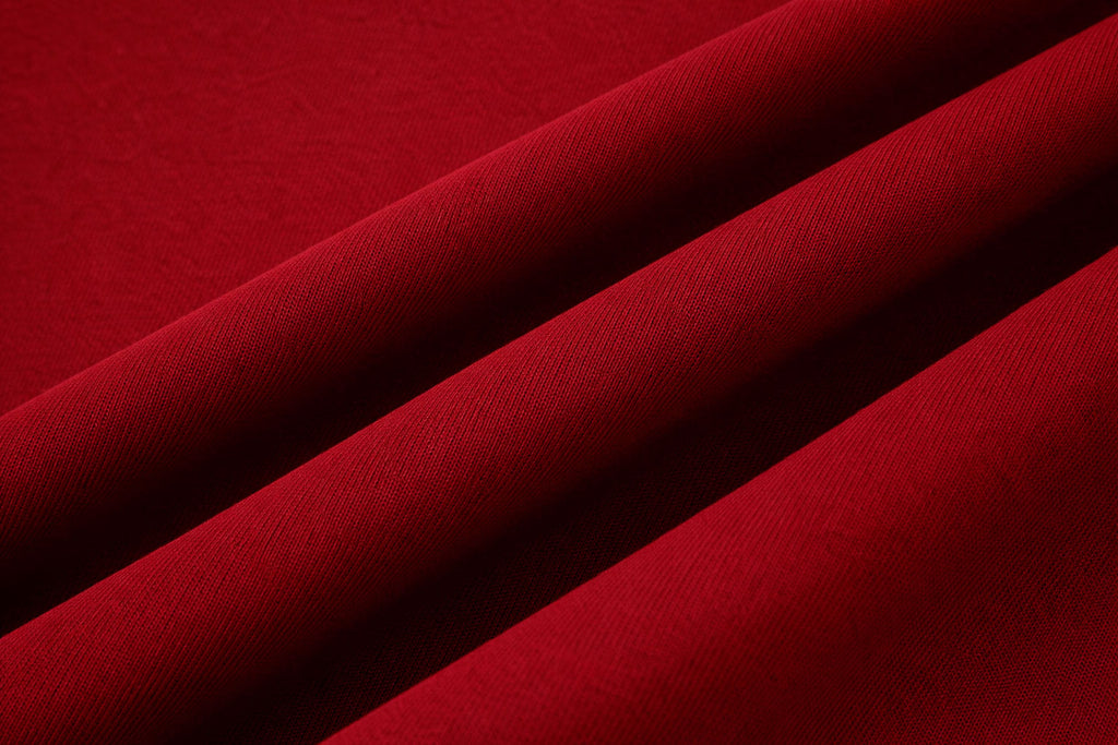 LOOSE FIT ESSENTIAL BURGUNDY PANTS