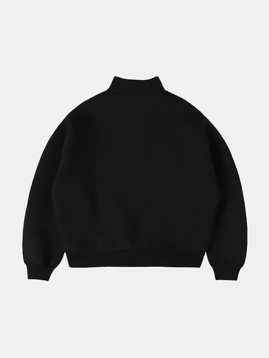 QUARTER-ZIP BLACK SWEATER