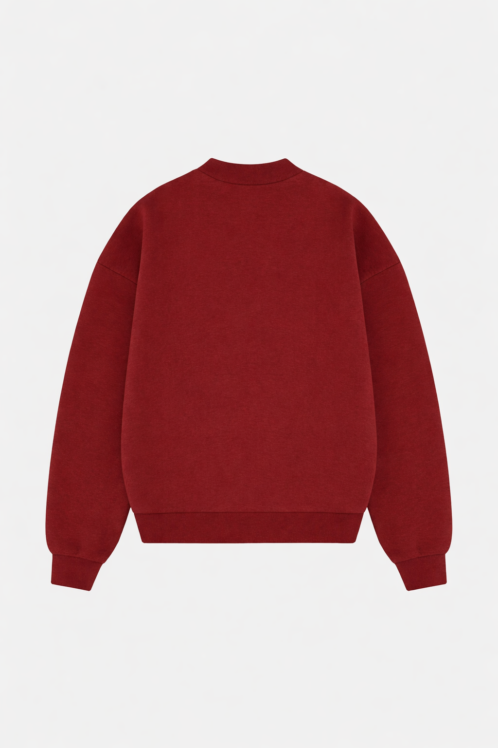 SWEATER BURGUNDY CREWNECK