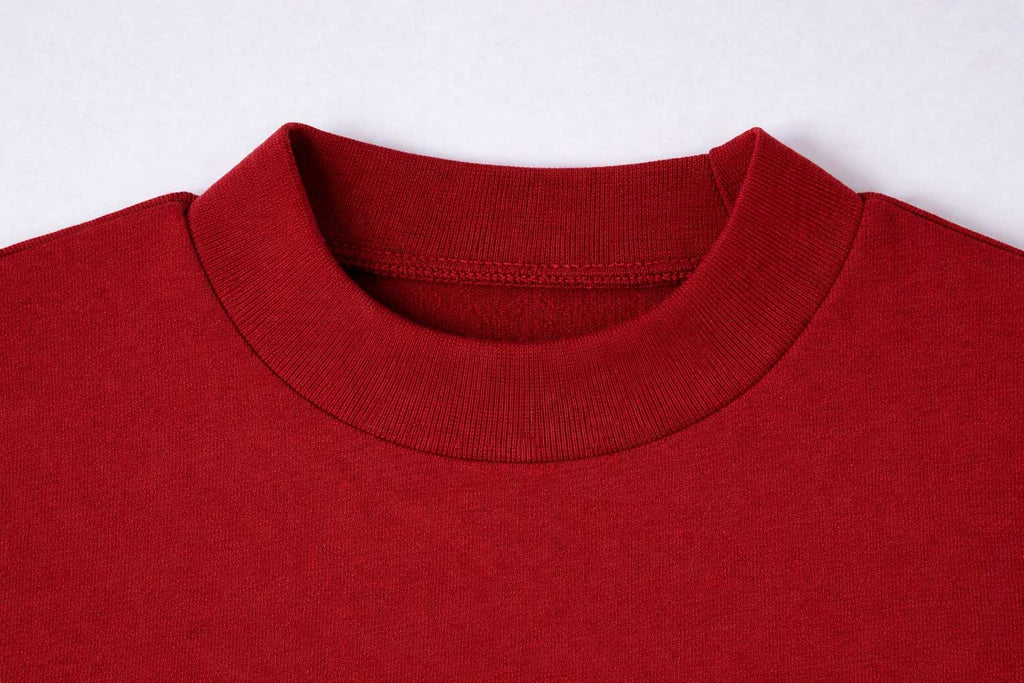 SWEATER BURGUNDY CREWNECK