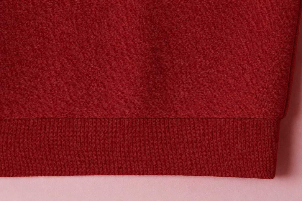 SWEATER BURGUNDY CREWNECK